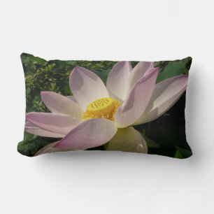 Almofada Lombar Flor de Lotus Cor Rosa III Verão Floral