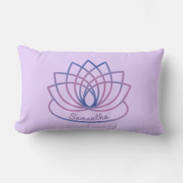 Almofada Lombar Flor de Lotus Rosa e Puro