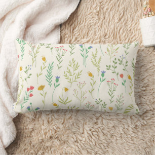 Almofada Lombar Floral Pattern Flower Bloom 13" x 21"