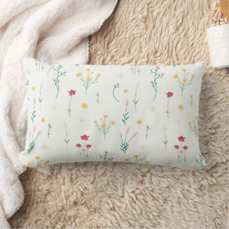 Almofada Lombar Floral Pattern Flower Bloom 13" x 21"
