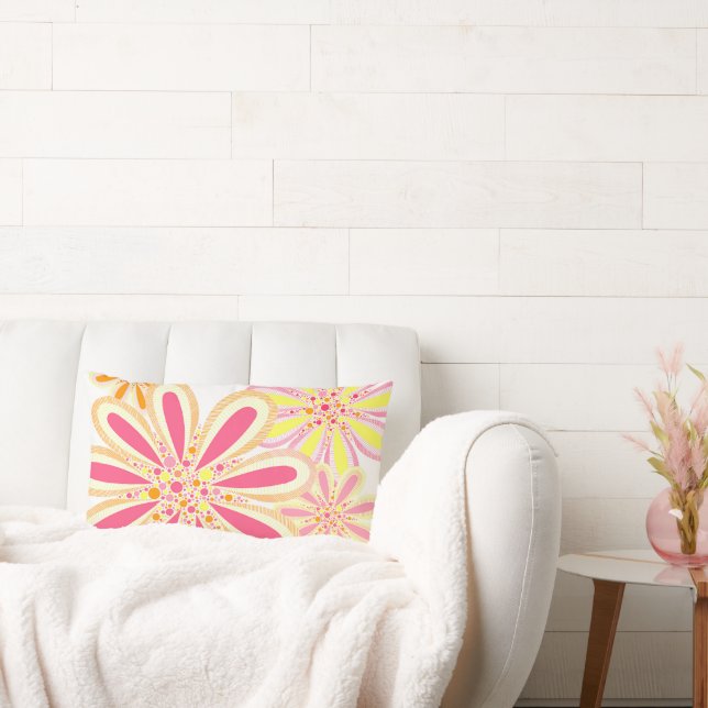 Almofada Lombar Flores de primavera (Sofá)