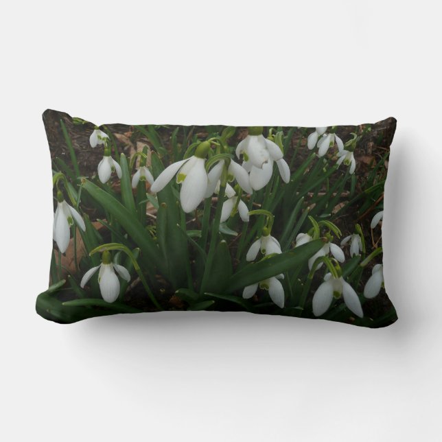 Almofada Lombar Flores de primavera Brancas I (Galanthus) (Frente)