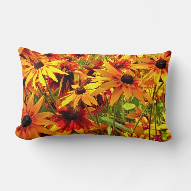 ALMOFADA LOMBAR FLORES RUDBECKIA (Frente)
