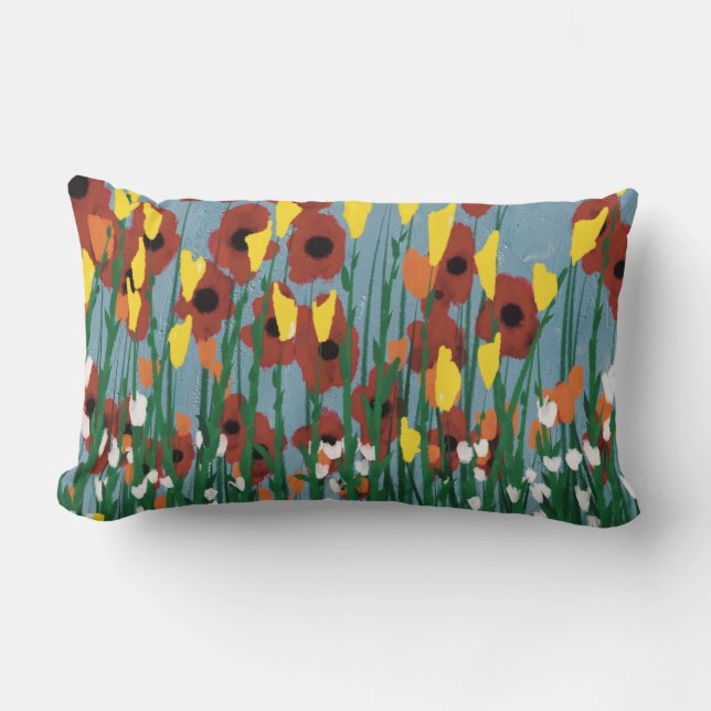 Almofada Lombar Flores selvagens (Frente)
