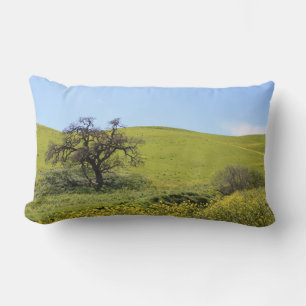 Almofada Lombar Flores selvagens com fotografia Oak Primavera Vist