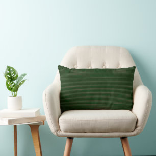 Almofada Lombar Floresta Verde com Arty Taupe Pinstripe