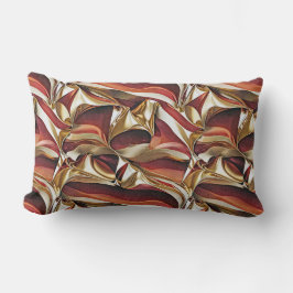 Almofada Lombar Fluxos líquidos coloridos padrão geométrico dos ab