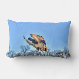 Almofada Lombar Flying Mallard Duck Drake Wildlife Foto