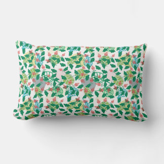 Almofada Lombar Folha Verde Tropical
