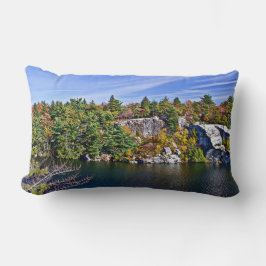 Almofada Lombar Folhagem de outono ao redor do Lago Minnewaska