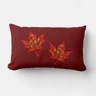 Almofada Lombar Folhas de Fiery