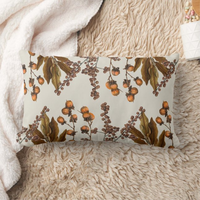 Almofada Lombar Folhas de Folhagem de Cores de Água de outono (Cobertor)