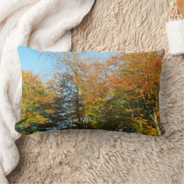 Almofada Lombar Folhas de outono e Céu Azul - Personalizado