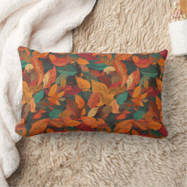 Almofada Lombar Folhas de queda coloridas
