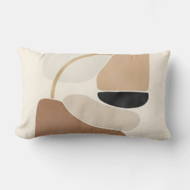 Almofada Lombar Formas de Abstrato neutro | Mínimo de arte moderna