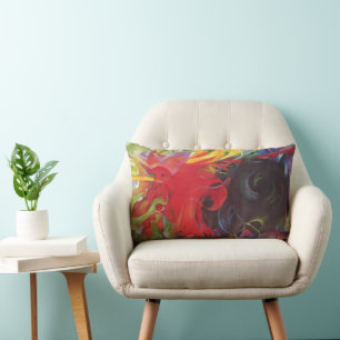 Almofada Lombar Formas de Luta de Franz Marc, Arte Fino Antigo