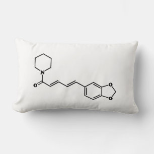 Almofada Lombar Fórmula química molecular de Piperine da pimenta