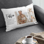 Almofada Lombar Foto de Colagem Moderna com o Pai Melhor Presente<br><div class="desc">Uma foto moderna de colagem com uma frase sincera sobre um pai é o presente perfeito para mostrar sua apreciação e amor pelo seu pai. Este presente único e personalizado é uma forma excelente de mostrar as vossas memórias favoritas em conjunto e expressar a vossa gratidão por tudo o que...</div>