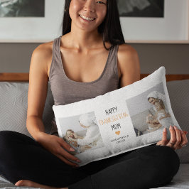 Almofada Lombar Foto de Colagem Moderna Feliz Ação de Graças Mãe