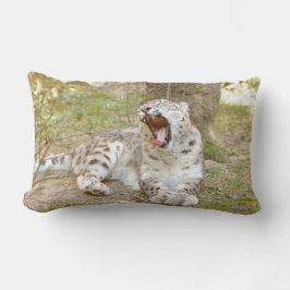 Almofada Lombar Foto: gato-leopardo-da-neve, animais. travesseiro