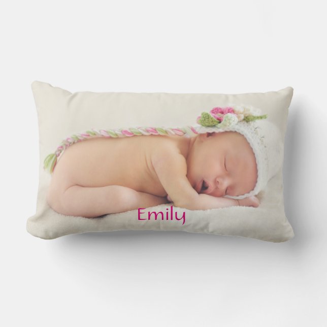 Almofada Lombar Foto para bebê em forma de lince personalizada (Frente)