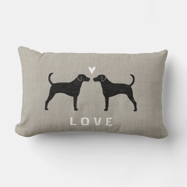 Almofada Lombar Foxhound Silhouettes Love (Frente)