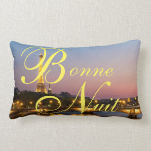 Almofada Lombar Francês Paris da boa noite de Bonne Nuit no