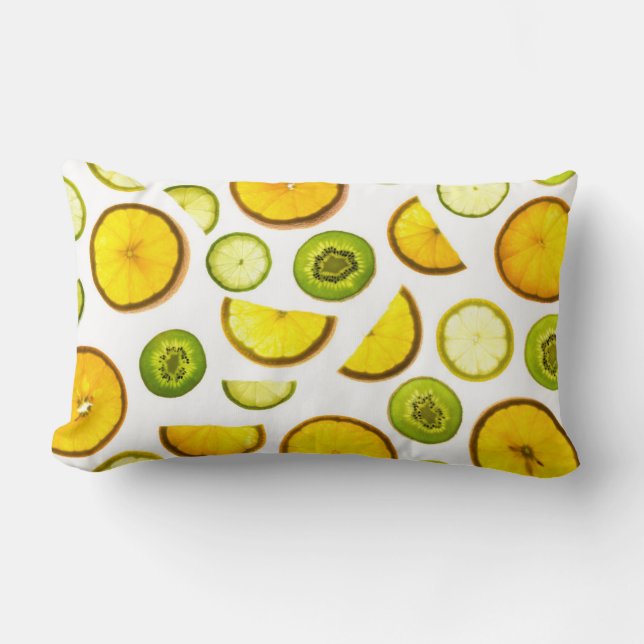 Almofada Lombar Frutas Citrus Lumbar Travesseiro (Frente)