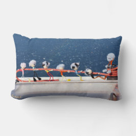 Almofada Lombar Fubby's die een lijn lieren van een Zeilboot.