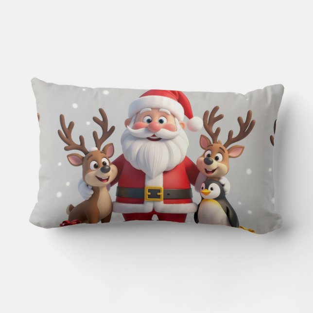 Almofada Lombar Funny Christmas Throw Pillow (Verso)