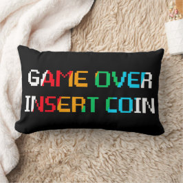 Almofada Lombar Game Over Insert Coin