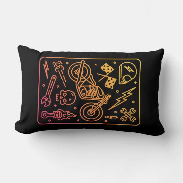 Almofada Lombar Garagem de Motocicleta Personalizada 1 (Frente)