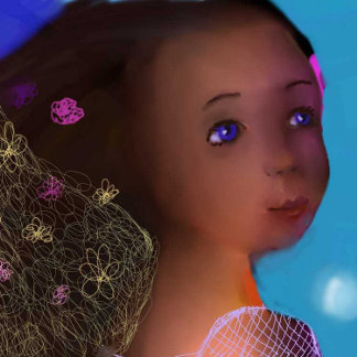 Almofada Lombar Gatinho com aves e abstrato