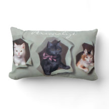 Gatinhos antigos quebrando embrulho de presente fo