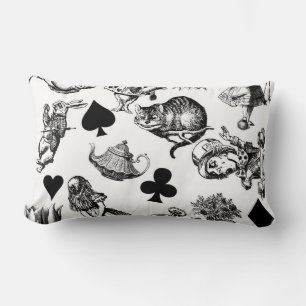 Almofada Lombar Gato de Alice Coelho Branco Maravilha Cheshire