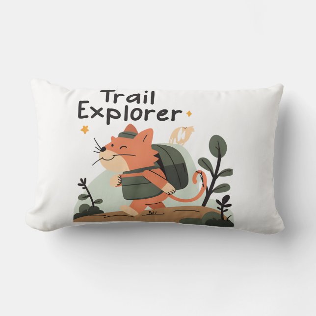 Almofada Lombar Gato do Trail Explorer - Travesseiro lombar (Frente)