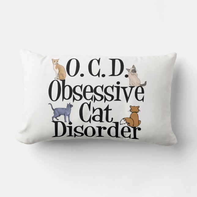 Almofada Lombar Gato Engraçado (Frente)