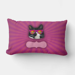 Almofada Lombar Gato fantástico dos óculos de sol