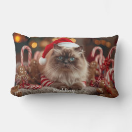 Almofada Lombar Gato Ragdoll Natal Personalizado Aconchegante