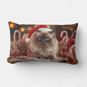 Almofada Lombar Gato Ragdoll Natal Personalizado Aconchegante