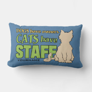Almofada Lombar GATOS TÊM travesseiro decorativo personalizado FUN