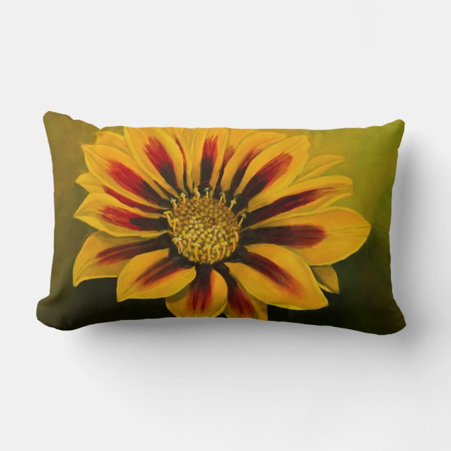 Almofada Lombar Gazania Amarela (Frente)