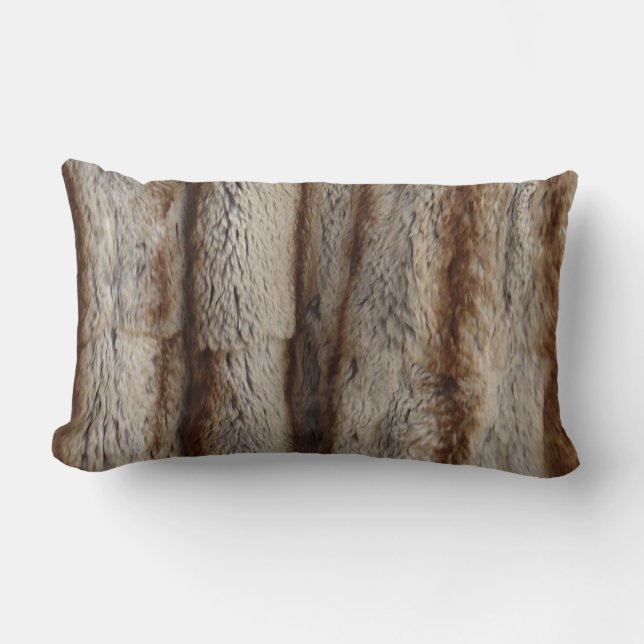 ALMOFADA LOMBAR GENUINE CHINCHILLA FUR  (Frente)