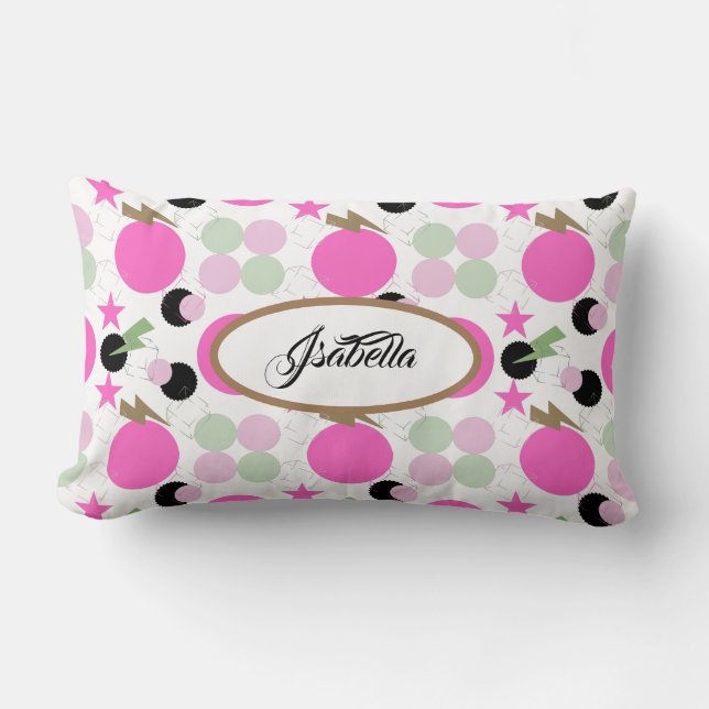 Almofada Lombar Geometric graphic power girl (Frente)