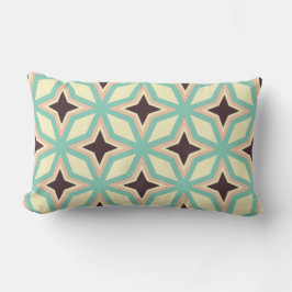Almofada Lombar Geometric pattern with alternating dark star shape