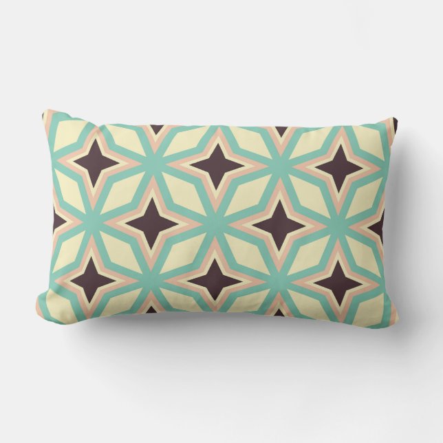 Almofada Lombar Geometric pattern with alternating dark star shape (Frente)