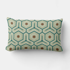 Almofada Lombar Geometric pattern with interlocking hexagons