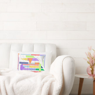 Almofada Lombar "Geométrico Art Impressão Premium 24'' x 36'' Wall
