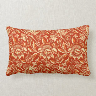 Almofada Lombar Girassóis de William Morris, tanjerina
