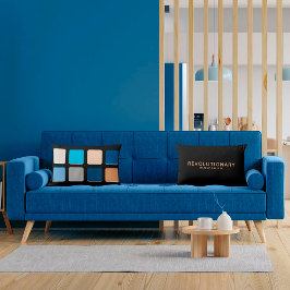 Almofada Lombar Girly Blue Beachy Makeup Pallete Cushion